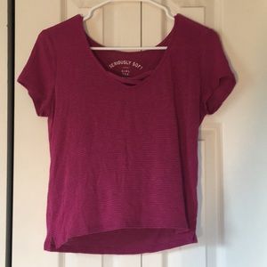 Pink and Purple striped “Girls Tee”